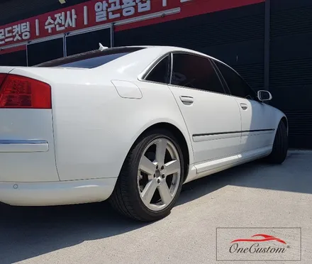 자동차 휠 스크래치 아우디A8 순정 휠복원 휠도색 작업 후기! / 원주시 소초면