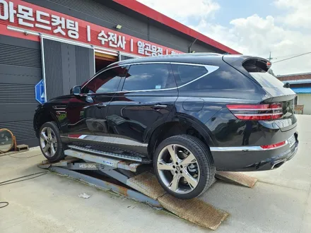 제네시스 gv80 블랙유광 휠도색 휠복원 \