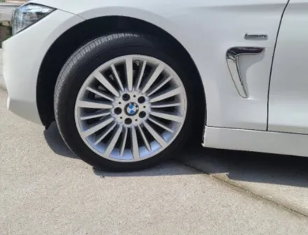 여주휠도색 BMW 420D 블랙유광 휠도색 작업 입니다! / 원주시 소초면