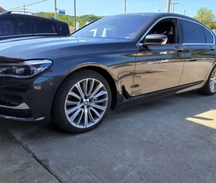 제천휠수리 BMW 740i 유광블랙 휠도색 사진! / 원주시 소초면