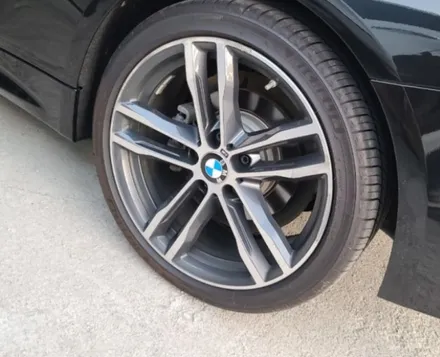 춘천휠도색 BMW 420D 블랙유광 휠도색 작업 전후 사진! / 원주시 소초면