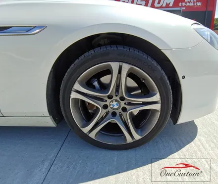 휠 튜닝 BMW 640D 캘리퍼 도색 블랙유광 휠도색으로! / 원주시 소초면