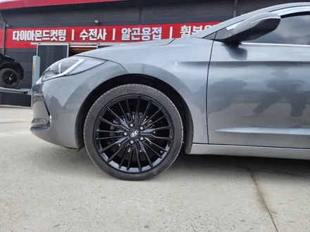 휠도색잘하는곳 아반떼 AD 블랙유광 휠도색 시공 소개! / 원주시 소초면
