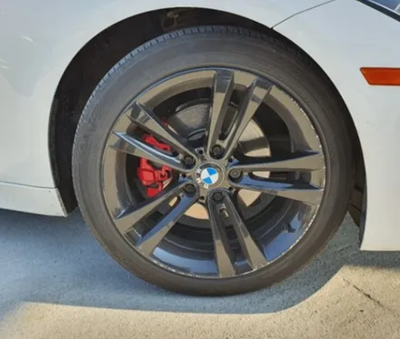 충주휠도색 BMW 320D 휠도색 만족스럽게 작업했습니다! / 원주시 소초면