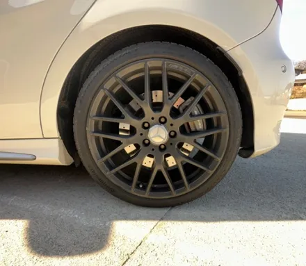 제천휠복원 고스트크롬 휠도색 벤츠A클래스 AMG 작업! / 원주시 소초면