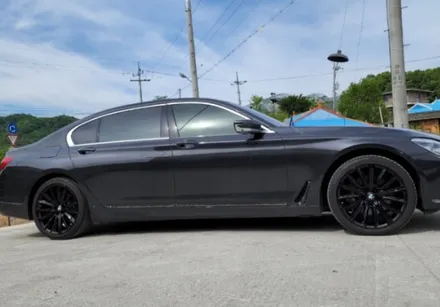 제천휠수리 BMW 740i 유광블랙 휠도색 사진! / 원주시 소초면