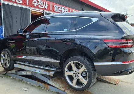 여주휠복원 휠도색 제네시스 GV80 유광블랙 휠도색 작업 입니다! / 원주시 소초면