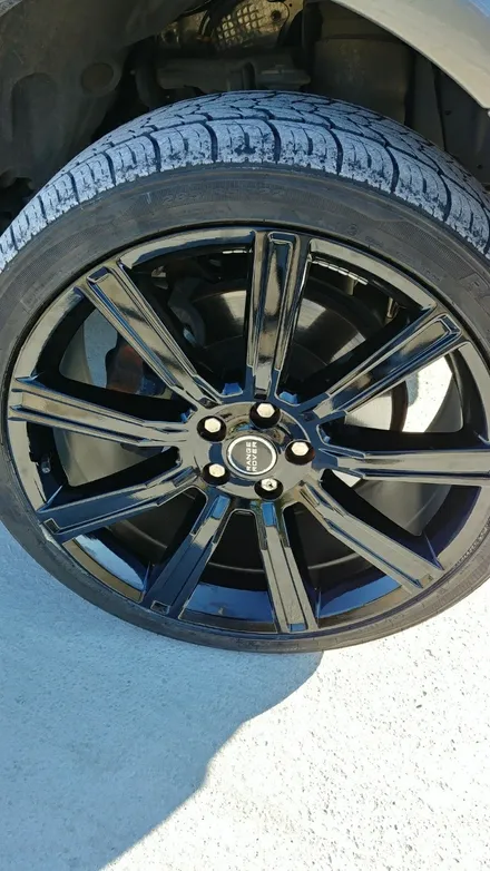 [원주휠복원] 랜드로버 스포츠 22인치휠 블랙하이그로시 작업 / 원주시 소초면