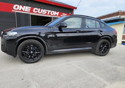 자동차휠기스 복원 BMW X4 블랙유광 휠도색 시공작업 소개! / 원주시 소초면