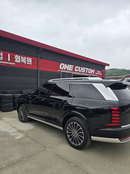 제천휠수리 뉴 펠리세이드 블랙유광 휠도색 작업 전 작업 후 사진! / 원주시 소초면