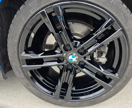 원주 휠도색 BMW 220i 블랙유광 휠도색 작업 전후사진! / 원주시 소초면