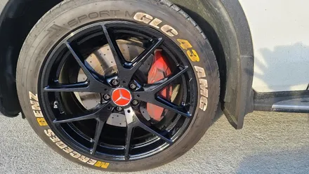 휠카본수전사 벤츠 GLC43 AMG 휠도색 블랙카본수전사 휠캡도색 시공과정! / 원주시 소초면