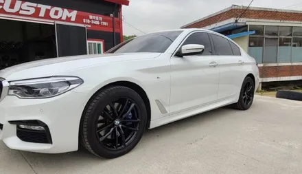 제천휠복원 bmw 530i 블랙유광 휠도색 휠수리 시공결과! / 원주시 소초면