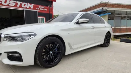 휠스크래치 제거 BMW 530i 블랙유광 휠도색 시공 과정! / 원주시 소초면