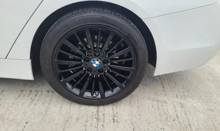 자동차 휠 도색 잘하는곳 BMW 420D 블랙유광 휠도색 시공작업기! / 원주시 소초면