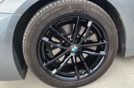 춘천휠복원 BMW 520D 블랙유광 휠도색 작업 입니다! / 원주시 소초면