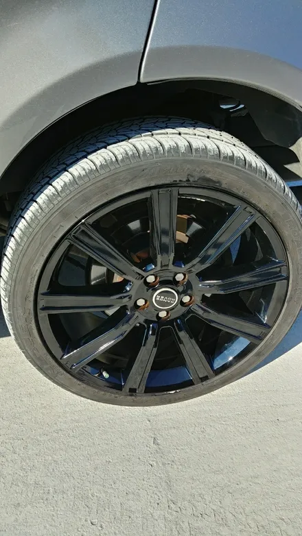 [원주휠복원] 랜드로버 스포츠 22인치휠 블랙하이그로시 작업 / 원주시 소초면