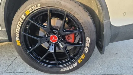 휠카본수전사 벤츠 GLC43 AMG 휠도색 블랙카본수전사 휠캡도색 시공과정! / 원주시 소초면