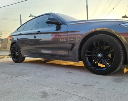 자동차 휠수리 BMW 3GT 블랙유광 휠도색 휠복원 시공과정 소개 / 원주시 소초면