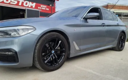 춘천휠복원 BMW 520D 블랙유광 휠도색 작업 입니다! / 원주시 소초면