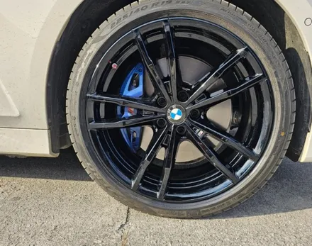 춘천휠도색 BMW 320D 블랙유광 휠도색 사진! / 원주시 소초면
