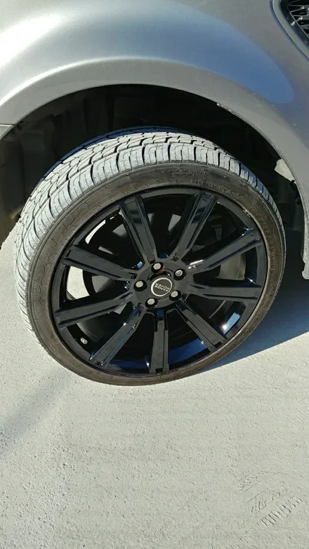 [원주휠복원] 랜드로버 스포츠 22인치휠 블랙하이그로시 작업 / 원주시 소초면