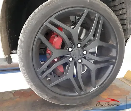 휠도색 비용 랜드로버 블랙무광 휠복원 훨캡 로고 제작 / 원주시 소초면