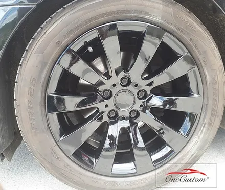 휠수리전문점 안산휠복원 BMW 528I 유광블랙 휠도색 결과물! / 원주시 소초면