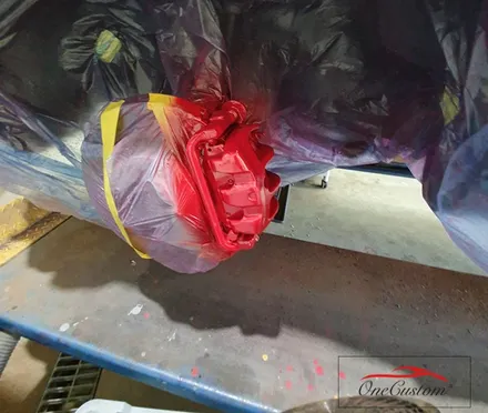 휠도색 가격 레인지로버 디스커버리 블랙유광휠도색 캘리퍼 도색까지! / 원주시 소초면