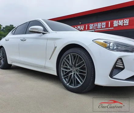 자동차 휠 튜닝 제네시스 G70  블랙유광 휠도색 휠복원! / 원주시 소초면