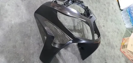 바이크튜닝 블랙카본 무광 시공후 택배발송! / 원주시 소초면