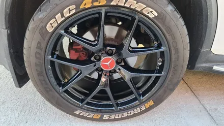 휠카본수전사 벤츠 GLC43 AMG 휠도색 블랙카본수전사 휠캡도색 시공과정! / 원주시 소초면