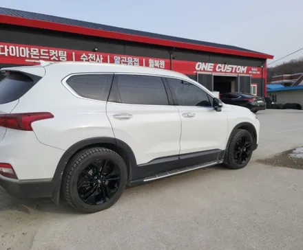 자동차 휠 도색 산타페 블랙유광 휠복원 시공결과! / 원주시 소초면