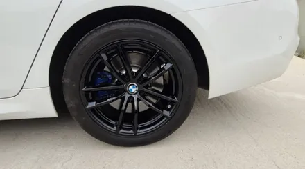 휠스크래치 제거 BMW 530i 블랙유광 휠도색 시공 과정! / 원주시 소초면