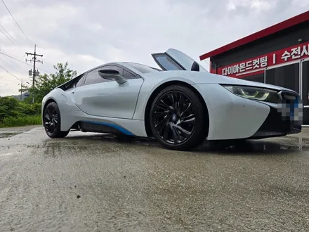 춘천휠도색 BMW I8 블랙유광 휠도색 작업하기! / 원주시 소초면