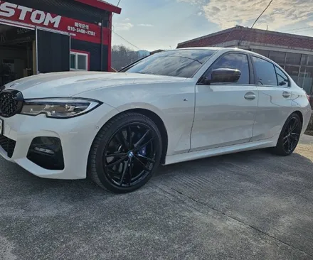 춘천휠도색 BMW 320D 블랙유광 휠도색 사진! / 원주시 소초면