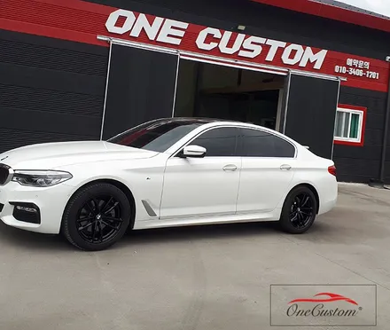 경기 휠복원 가격 BMW520D 블랙유광 휠도색 노하우! / 원주시 소초면