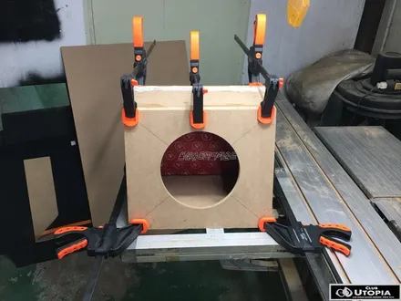 울산카오디오 10인치 RMS500watt 실드박스 서브우퍼 인스톨