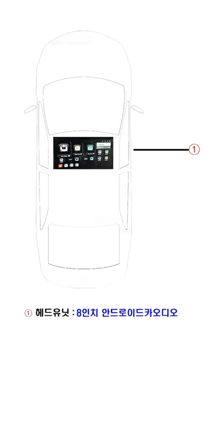 울산베라크루즈 카오디오  8인치 안드로이드 카오디오 순정형 장착