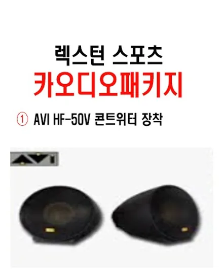 울산AVI카오디오스피커작업 / 렉스턴 스포츠 AVI 콘트위터장착