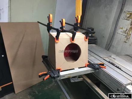 울산카오디오 10인치 RMS500watt 실드박스 서브우퍼 인스톨