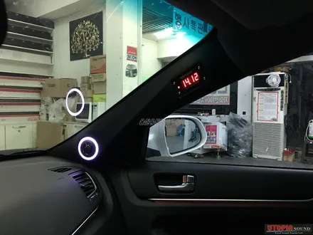 울산카오디오 ~~ 기아자동차 K7 A필러 LED 면발광 작업