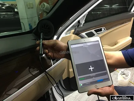 울산제네시스 G80 카오디오 3웨이 업그레이드작업