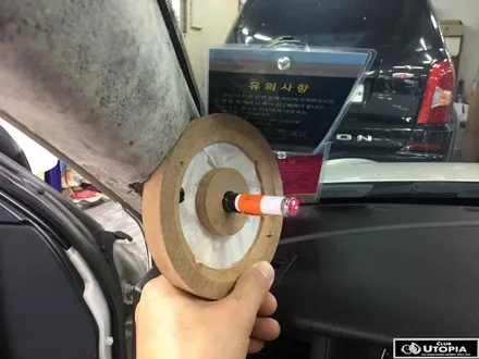 울산카오디오 A필러 카오디오 스피커 성형작업