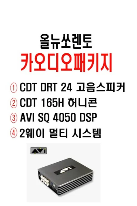 울산카오디오 AVI SQ 4050 DSP 앰프 프론트 2웨이 시스템 활용... 그리고 CDT 165H 허니콘 스피커의 조합