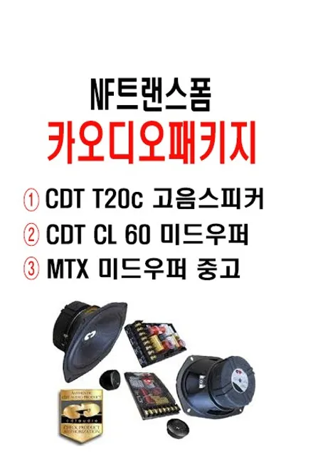 울산카오디오 스피커 작업 / NF트랜스폼 CDT 최신형 스피커 교환