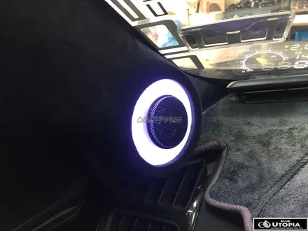울산카오디오 면발광 LED 고음 스피커 래진 작업
