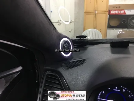울산카오디오 / 그랜져 HG A필러 면발광 LED 작업.. 그리고          서브우퍼 격벽 작업 진행