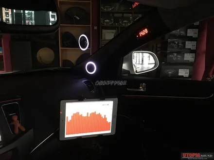 울산카오디오 ~~ 기아자동차 K7 A필러 LED 면발광 작업