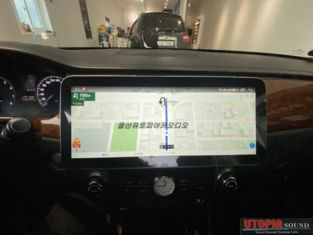 울산에쿠스카오디오전문점/부산에서 방문하신 에쿠스 12.3인치  안드로이드 올인원 교환